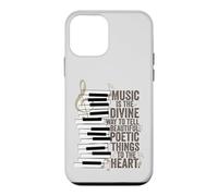 Carcasa para iPhone 12 Mini La música es la Cita de Piano de la Manera Divina