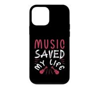 Carcasa para iPhone 12 Mini La música salvó mi Vida Amante de la Guitarra acústica