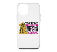 Carcasa para iPhone 12 Mini La verdadera Paz Viene de Saber Que Dios está en Control Mujer