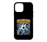 Carcasa para iPhone 12 Mini La Vida se Trata de goles y asistencias al Jugador de fútbol