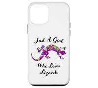 Carcasa para iPhone 12 Mini Lagartija Just A Girl Who Loves Lizards Outfit Lizard Lover