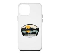 Carcasa para iPhone 12 Mini Lago di Lugano Italia Design Vacation Souvenir