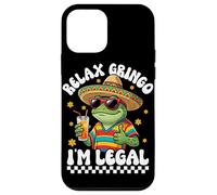 Carcasa para iPhone 12 Mini Lámina de Fondo del Cinco de Mayo de Relax Gringo Im Legal