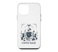 Carcasa para iPhone 12 Mini Las Cartas del Tarot del café Esqueleto Amante del café Adicto a la cafeína