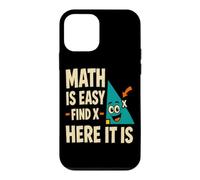 Carcasa para iPhone 12 Mini Las matemáticas Son fáciles Encontrar X Divertido Profesor de matemáticas geometría