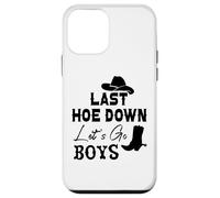 Carcasa para iPhone 12 Mini Last Hoe Down Bachelorette Party Cowboy Women Lets Go Girls