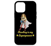 Carcasa para iPhone 12 Mini Leer es mi superhéroe Superpoder Amante del Libro Mujeres Niñas