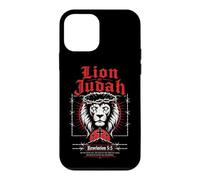 Carcasa para iPhone 12 Mini León de Judá Apocalipsis 5:5 Verso bíblico gótico Cristiano