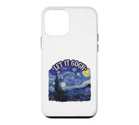 Carcasa para iPhone 12 Mini Let It Gogh Noche Estrellada Divertido Artista Van Gogh Bellas Artes