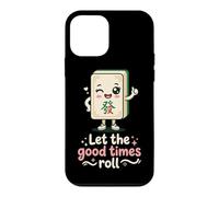 Carcasa para iPhone 12 Mini Let The Good Times Roll Mahjong Player Tile Game Estrategia