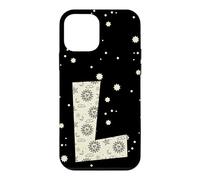 Carcasa para iPhone 12 Mini Letra Celestial L Sol Luna Alfabeto Vintage