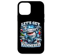 Carcasa para iPhone 12 Mini Let's Get Hammerhead Shark Pun Dad Joke