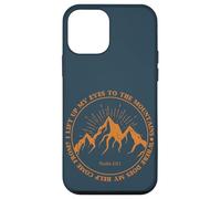 Carcasa para iPhone 12 Mini Levanto mis Ojos a Las montañas Salmo 121:1 Fe Bíblica