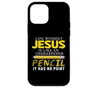 Carcasa para iPhone 12 Mini Life Without Jesus Funny Christian Religious Faith