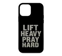 Carcasa para iPhone 12 Mini Lift Heavy Pray Hard - Faith Meets Fitness