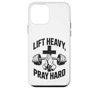 Carcasa para iPhone 12 Mini Lift Heavy Pray Hard - Gimnasio de Entrenamiento Cristiano