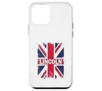 Carcasa para iPhone 12 Mini Lincoln - Ciudad de Inglaterra con Bandera del Reino Unido