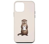 Carcasa para iPhone 12 Mini Linda Nutria sosteniendo Papel higiénico Divertido Humor de baño
