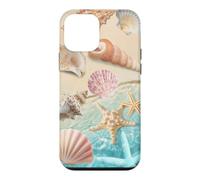 Carcasa para iPhone 12 Mini Linda Playa estética océano Concha Costera Verano mar Tema