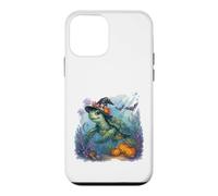 Carcasa para iPhone 12 Mini Linda Tortuga Marina Bruja Halloween bajo el Agua