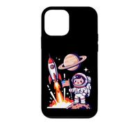 Carcasa para iPhone 12 Mini Lindo Astronauta Bandera Estadounidense Cohete Lanzamiento Espacial