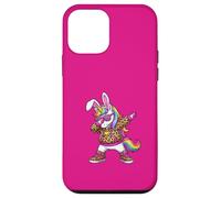 Carcasa para iPhone 12 Mini Lindo Conejito Dabbing Unicornio Feliz Pascua niña Mujer Leopardo