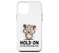 Carcasa para iPhone 12 Mini Lindo hámster nervioso Divertido Pensamiento excesivo