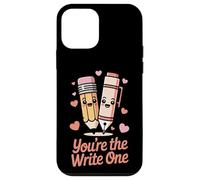 Carcasa para iPhone 12 Mini Lindo lápiz con Texto en inglés You'Re The Write Valentine's Day