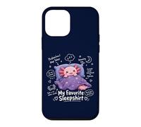Carcasa para iPhone 12 Mini Lindo Pijama Divertido para Dormir de ajolote Kawaii Favorito