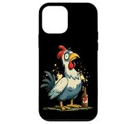 Carcasa para iPhone 12 Mini Lindo Pollo con Cerveza Busca fanáticos de Beber