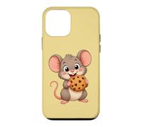 Carcasa para iPhone 12 Mini Lindo ratón de Dibujos Animados con Galletas Dulce Snack