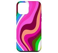 Carcasa para iPhone 12 Mini Liquid Swirl Retro 60s 70s Aesthetic Indie Hippie Funky