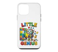 Carcasa para iPhone 12 Mini Little Genius Robot Puzzle Builder, diseño Infantil