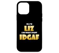 Carcasa para iPhone 12 Mini Liz Joke Idgaf Meme Funny Halloween Decorations Elizabeth