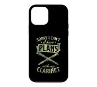 Carcasa para iPhone 12 Mini Lo Siento, no Puedo Tener Planes con mi Clarinete