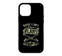Carcasa para iPhone 12 Mini Lo Siento, no Puedo Tener Planes con mi Clarinete bajo