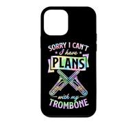 Carcasa para iPhone 12 Mini Lo Siento, no Puedo Tener Planes con mi trombón
