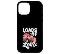 Carcasa para iPhone 12 Mini Loads of Love Tractor San Valentín Niños Niños Niños