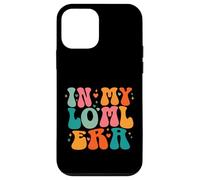 Carcasa para iPhone 12 Mini LOML Love of My Life Era Groovy Retro Esposa Novia Corazones
