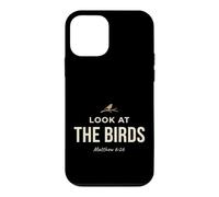 Carcasa para iPhone 12 Mini Look At The Birds Christian Bible Verse Matthew 6 26 Faith