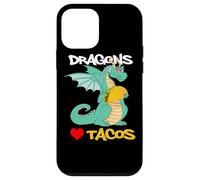 Carcasa para iPhone 12 Mini Los Dragones aman los Tacos
