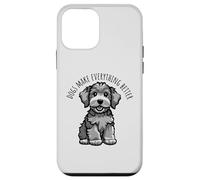 Carcasa para iPhone 12 Mini Los Perros Hacen Que Todo Sea Mejor Lindo Cachorro de Dibujos Animados