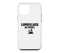 Carcasa para iPhone 12 Mini Lumberjack in Spirit de papá lanzando Hacha de leñador