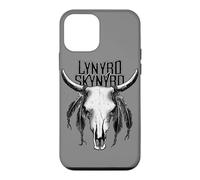 Carcasa para iPhone 12 Mini Lynyrd Skynyrd Cráneo en Escala de Grises Vintage 70s Biker Rock