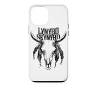 Carcasa para iPhone 12 Mini Lynyrd Skynyrd Cráneo en Escala de Grises Vintage 70s Rock Biker