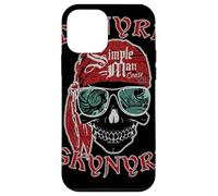 Carcasa para iPhone 12 Mini Lynyrd Skynyrd - Plantilla de Calavera de Hombre Simple Pirata Vintage Rock