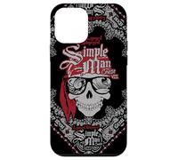 Carcasa para iPhone 12 Mini Lynyrd Skynyrd Skull Paisley Simple Man Pirata Vintage Rock