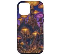 Carcasa para iPhone 12 Mini Magical Mushroom Village Fantasía Fairycore World