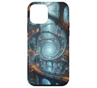 Carcasa para iPhone 12 Mini Mago Fantasía Ciudad Subterránea Portal Espiral Caverna