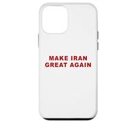 Carcasa para iPhone 12 Mini Make Iran Great Again - Minimal Text White & Red
